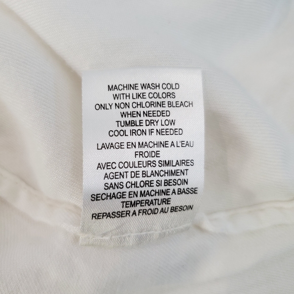 SOFT JOIE Cream Button-Up Top with Cording Embellishments Size M - Picture 10 of 14